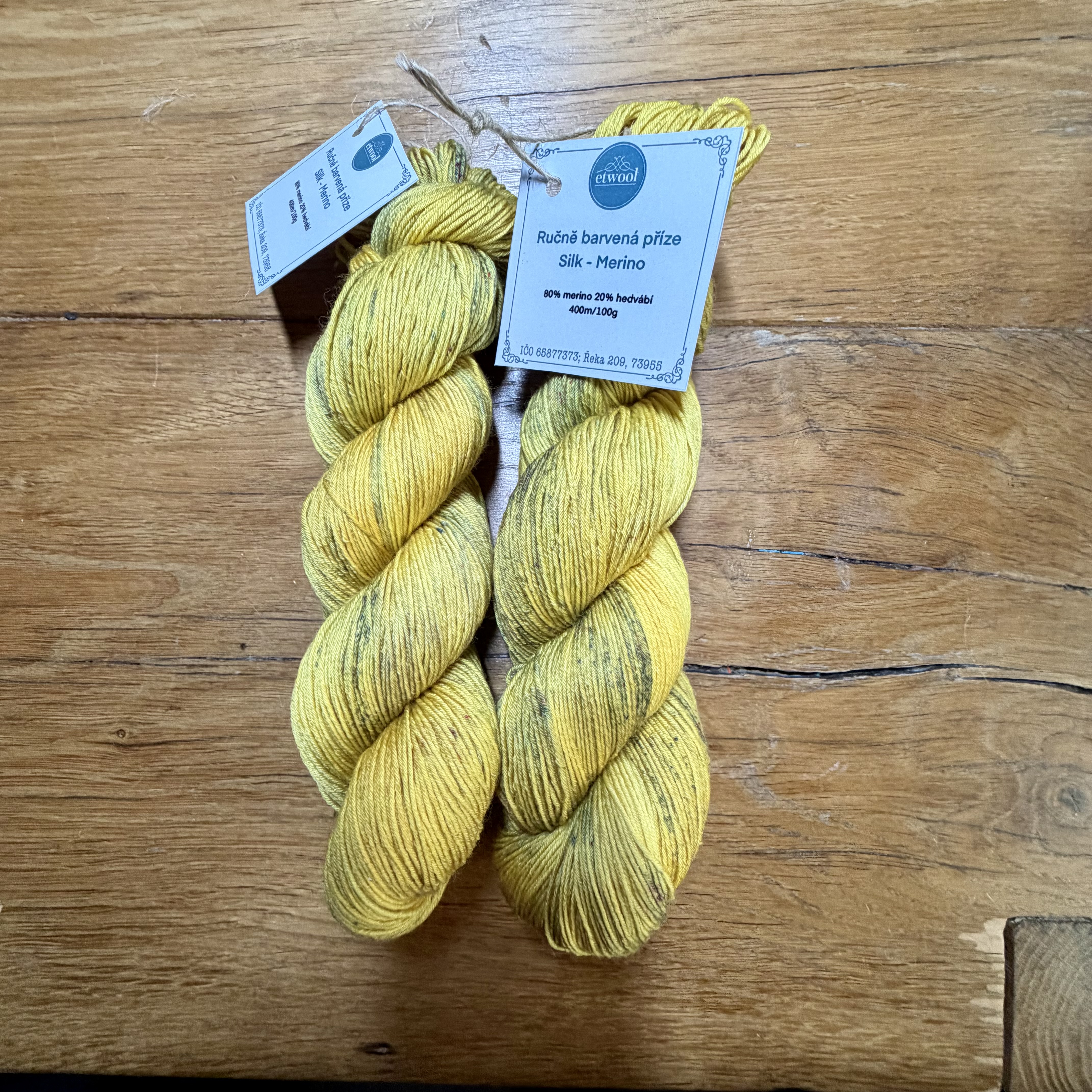 Ručně barevná příze - Merino Silk